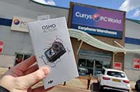 DJI Osmo Action Camera Box outside Currys